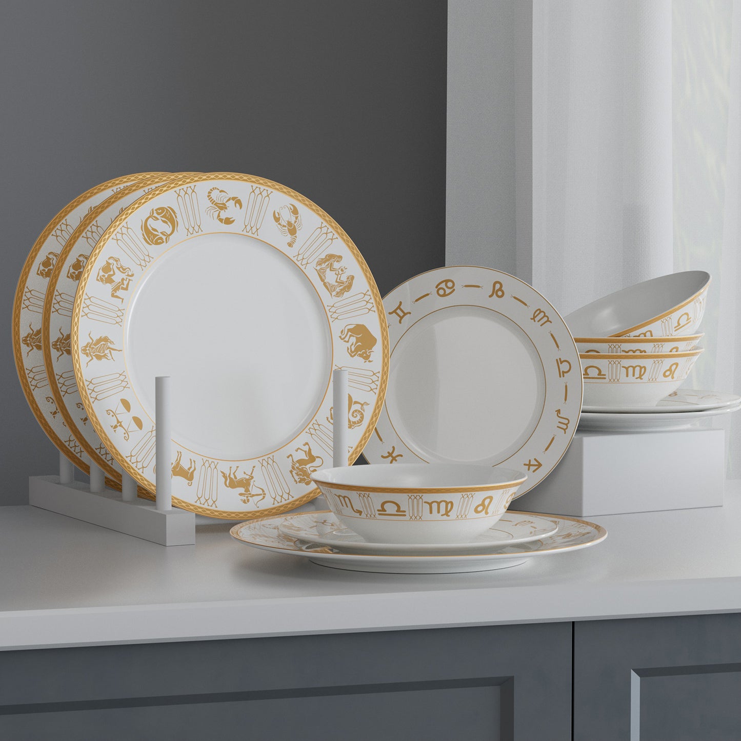 Constellation 8 inch Dessert Plates Set of 4