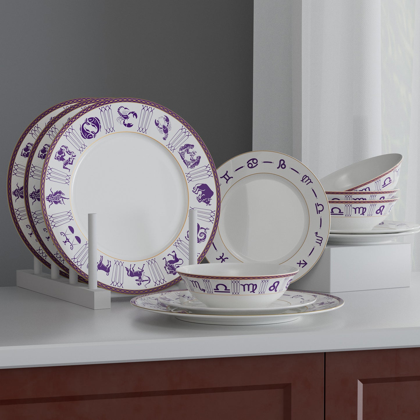 Constellation 8 inch Dessert Plates Set of 4